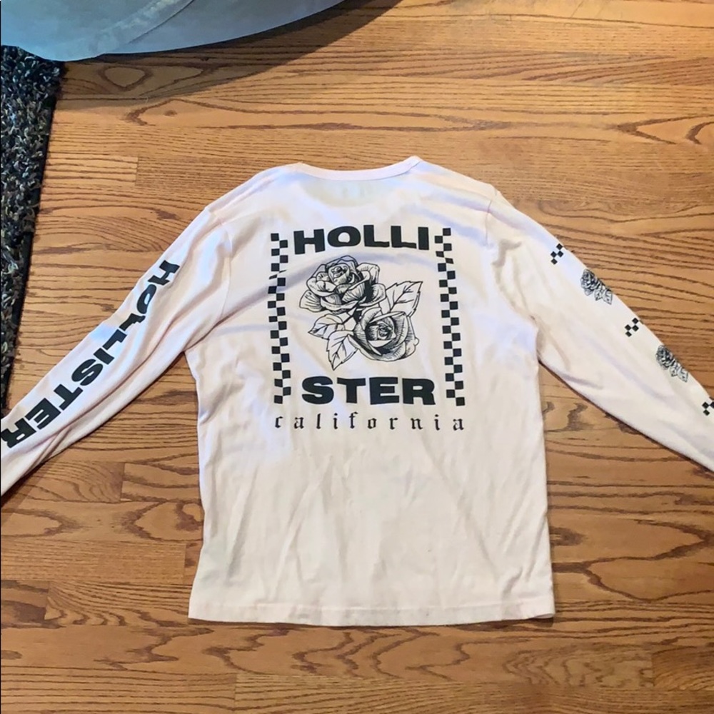 Light pink hollister long sleeve graphic tee shirt - Picture 3 of 3
